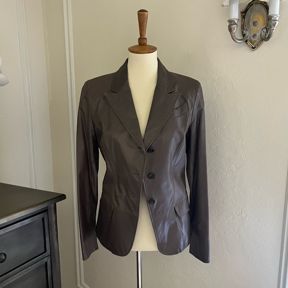 Prada Leather Blazer